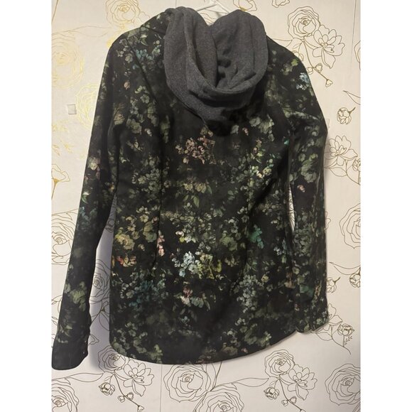 Volcom Green Floral Circle Flannel Womens Snowboarding Jacket Sz Medium - Picture 4 of 4
